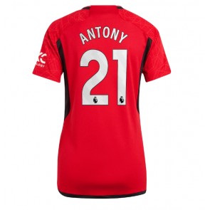 Manchester United Antony #21 Domaci Dres za Ženska 2023-24 Kratak Rukavima